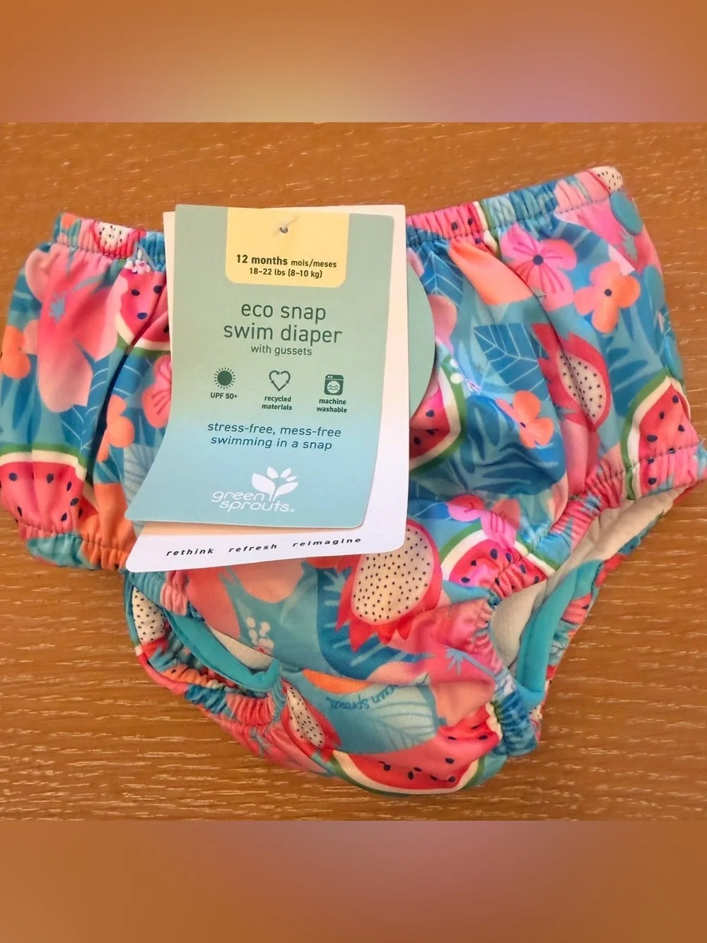 Green Sprouts Eco Snap Swim Diaper - UPF 50